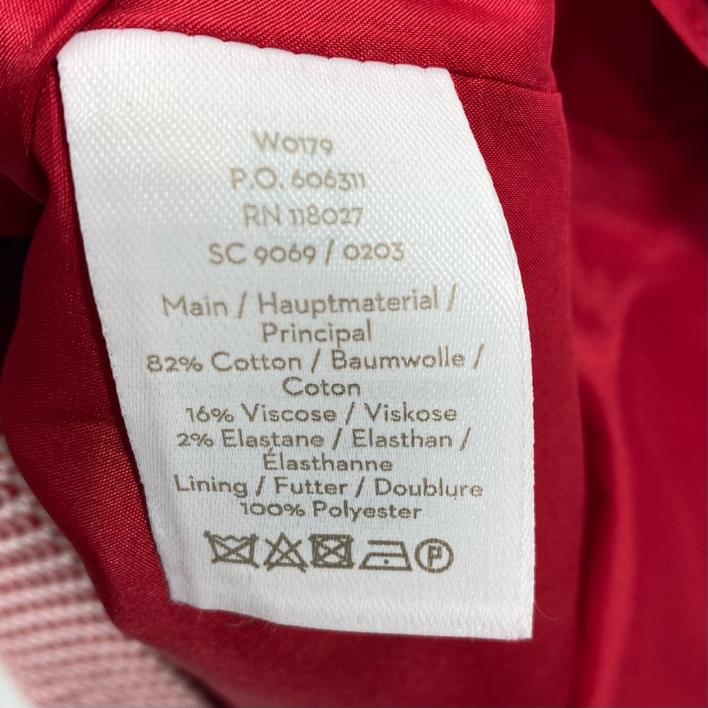 Boden Red White Jacquard Woven Houndstooth Sleeveless Tank Sheath A-Line Dress 8 - Picture 9 of 15